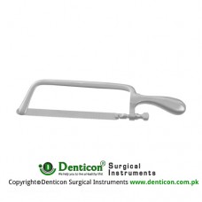 Charriere Amputation Saw Complete With Saw Blade Ref:- OR-010-92 Stainless Steel, 35 cm - 13 3/4"